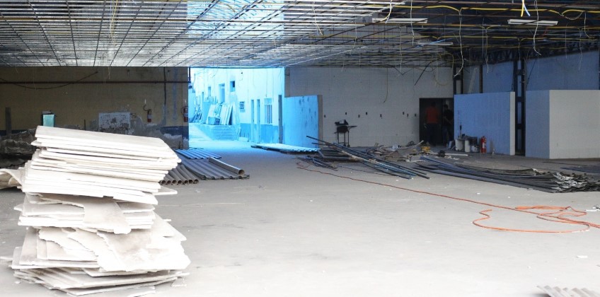 Parte civil das obras de revitalização do Restaurante Popular de VR chegam a 60% de conclusão